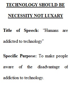 Persuasive speech outline